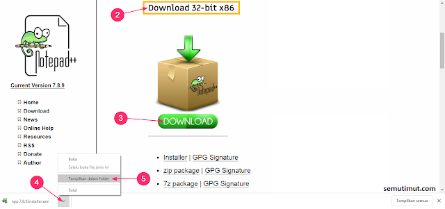 cara menginstall notepad di laptop