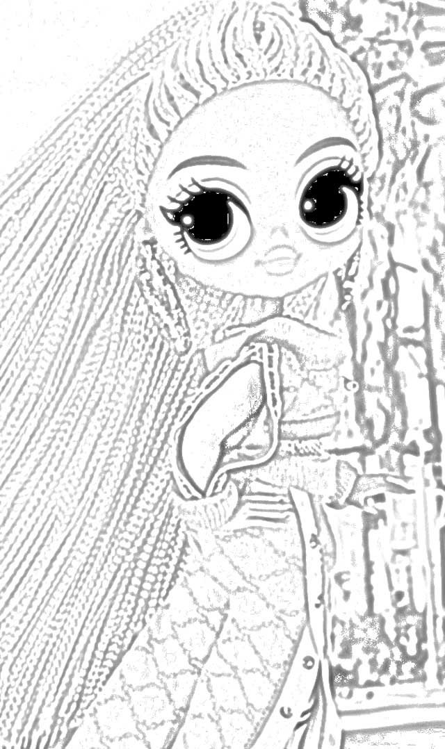 Coloring Pages L O L Surprise O M G Dolls Coloring Pages Free