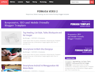 Download Template blogger gratis : Perkasa V2 yang Seo, Responsive, High CTR, Mobile Friendly serta loading cepat