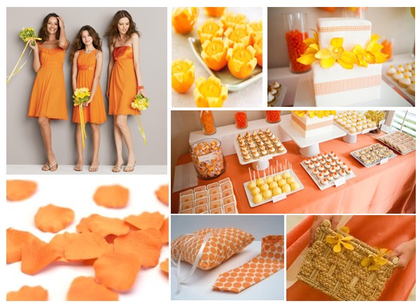 Tangerine Lemon spread makes up for a fun and bright event Ideal for Bridal