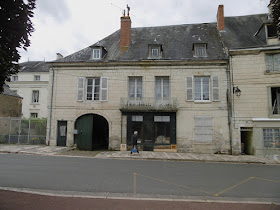 House and former shop on the market place, Preuilly sur Claise. Indre et Loire. France. Photo by Loire Valley Time Travel.