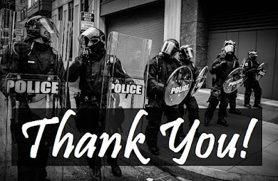 Saying Thank You to Police Officers