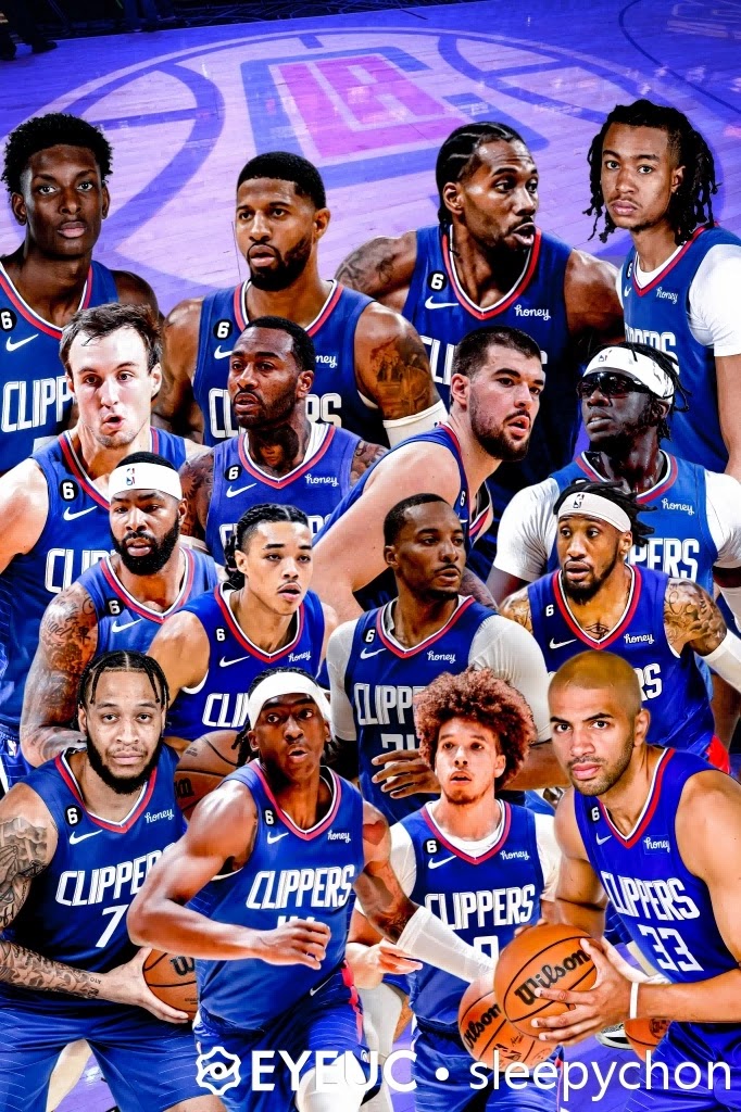Los Angeles Clippers 22-23 Portrait Pack by Sleepychon | NBA 2K23