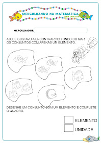 Caderno de Atividades Matemática Projeto no Fundo do Mar grátis para imprimir