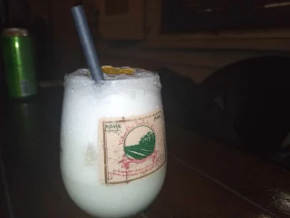 " Pina Colada from restaurant and Cafe Tori Oso in Suriname"