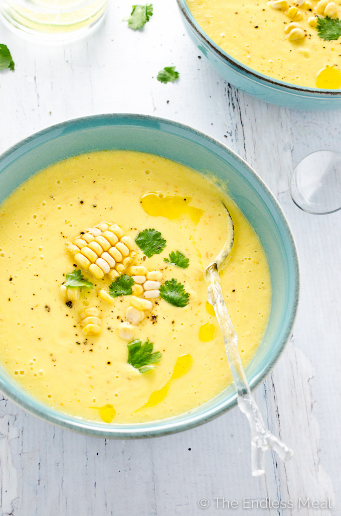 SWEET CORN GAZPACHO