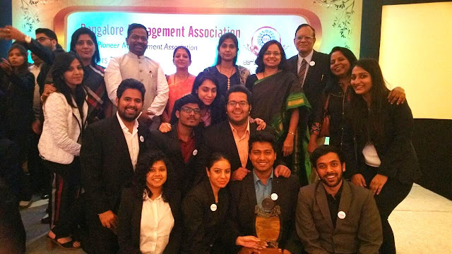 WeSchool Bengaluru awarded with ‘BMA Academic Excellence of the Year 2016 Award’ by Bengaluru Management Association