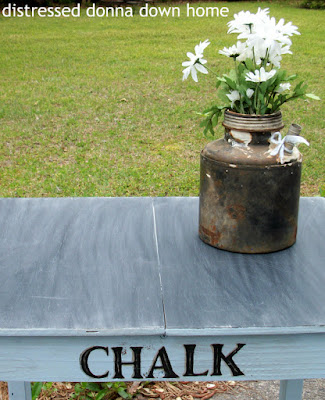 Americana Decor Chalky Paint, distressed table, primitives, chalkboard