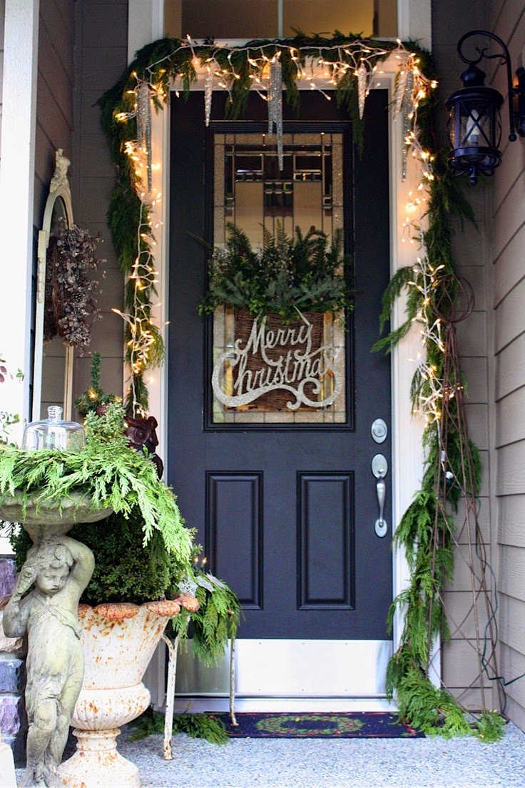  Christmas  Ideas  2013 Christmas  Front  Door  Entry and Porch 