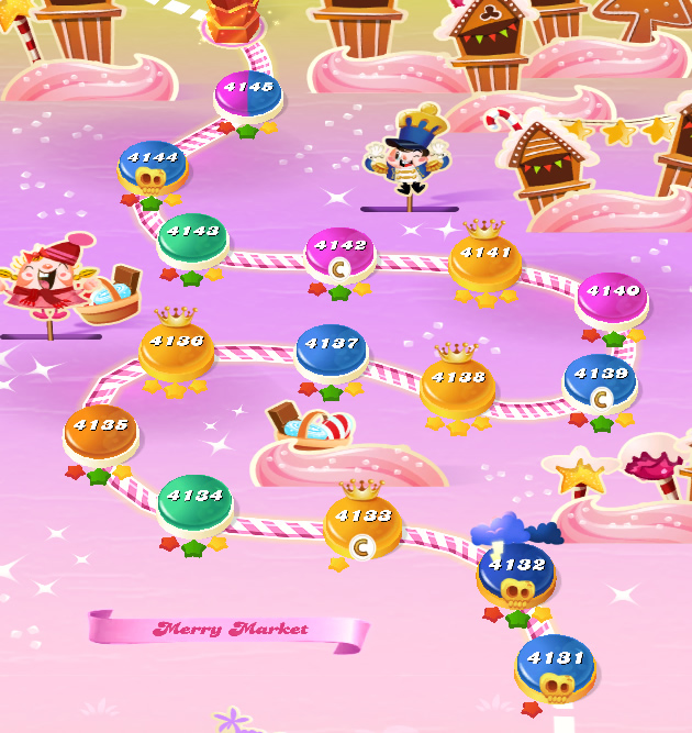 Candy Crush Saga level 4131-4145