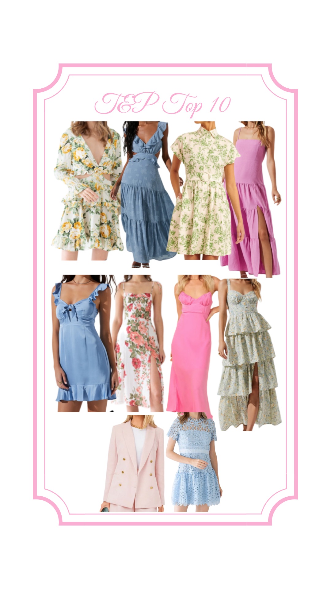 maxi dresses, midi dress, mini dresses, floral, slip dresses, ruffles, pink blazer, wedding, rehearsal dinner