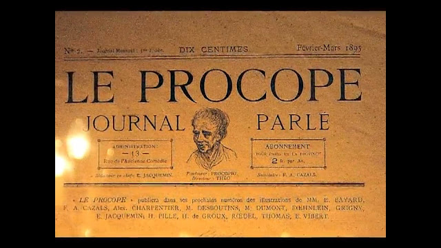 Jornal impreso en le Procope