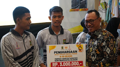 Wali Kota Cilegon Beri Bonus Atlet Porprov Berprestasi