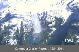 Columbian glacier retreat from 1984-2011