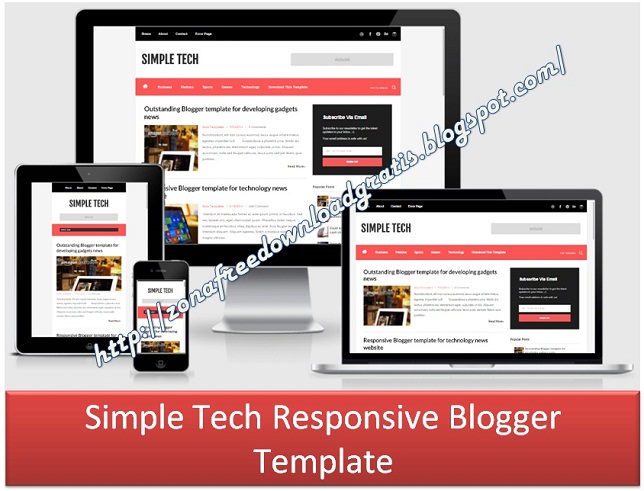 Simple Tech Responsive Blogger Template