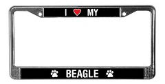 beagle license plate frame