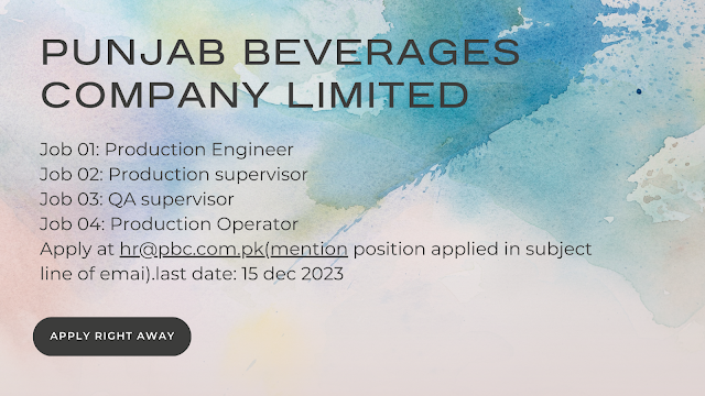 Engineering Jobs in Punjab Beverages