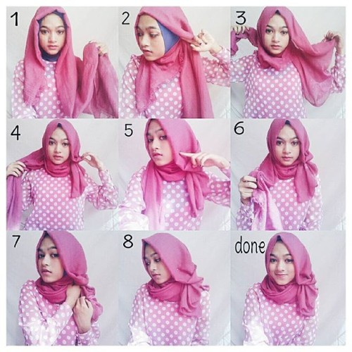 Image Result For Tutorial Hijab Segi Empat Yang Simple