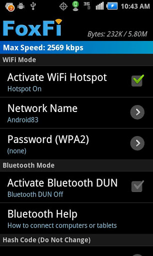 FoxFi (WiFi Tether w/o Root) Apk - Mengubah hp Android menjadi Modem wifi.