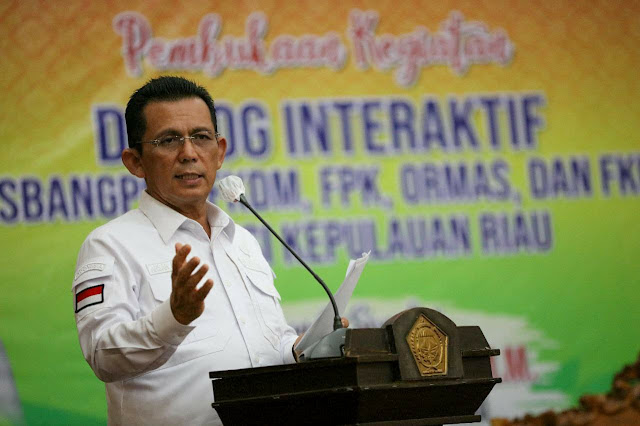Buka Dialog Interaktif, Gubernur Ansar Minta Seluruh Ormas dan Elemen Masyarakat Bersatu Membangun Kepri