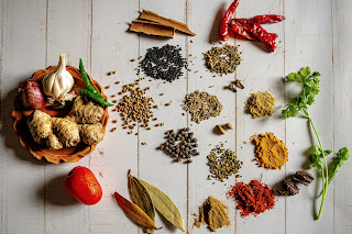 a selection of dried spices