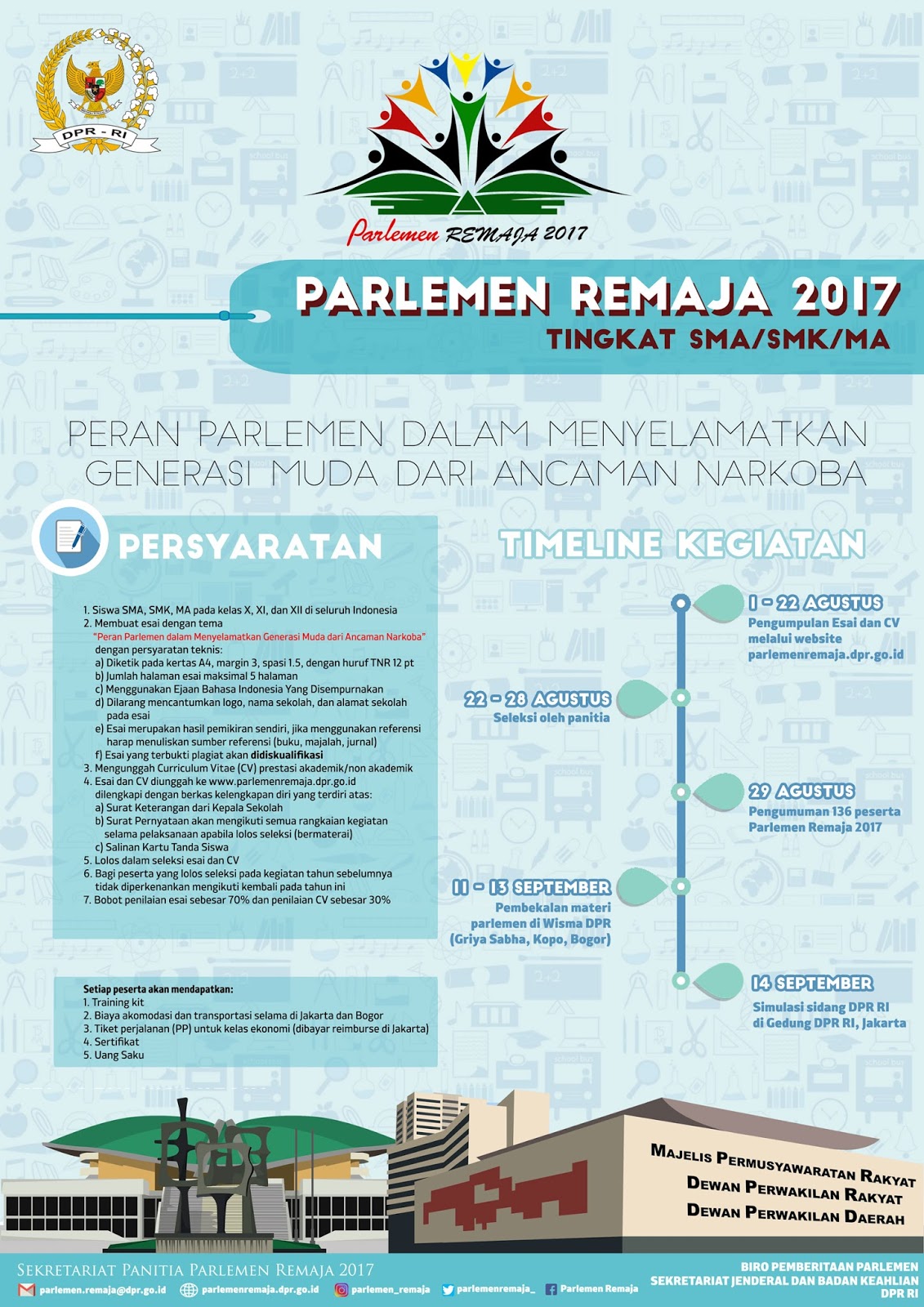 Dibuka!, Pendaftaran Seleksi Parlemen Remaja 2017 