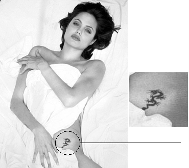 Angelina Jolie, tatuaggi