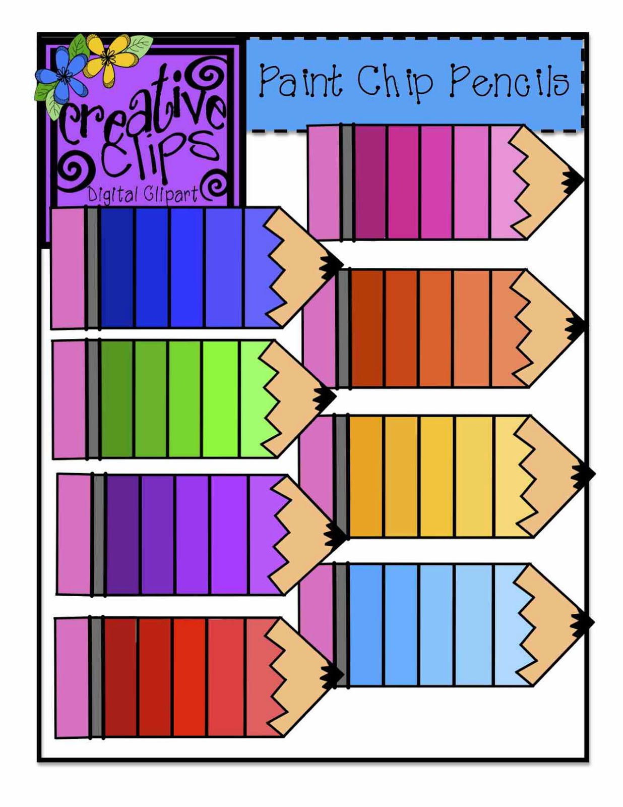 The Creative Chalkboard: Free Pencil Clipart....again...I'm not kidding...