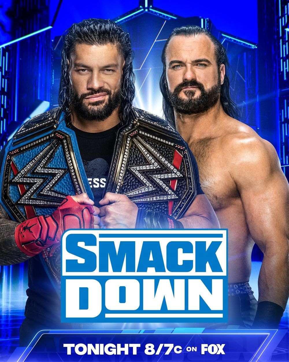 WWE Friday Night SmackDown! Poster ft. Roman & Drew