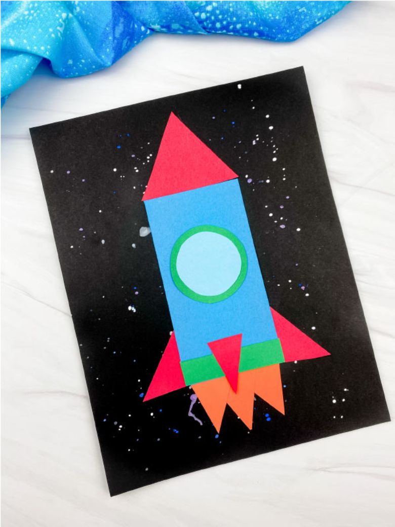Rocket shape craft for kids