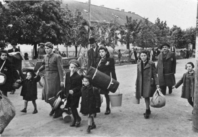 Jewish deportees in Stropkov, Slovakia, 23 May 1942 worldwartwo.filminspector.com