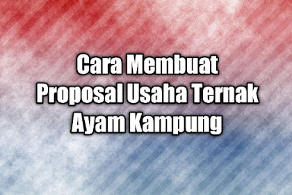 Cara Membuat Proposal Usaha Ternak Ayam Kampung