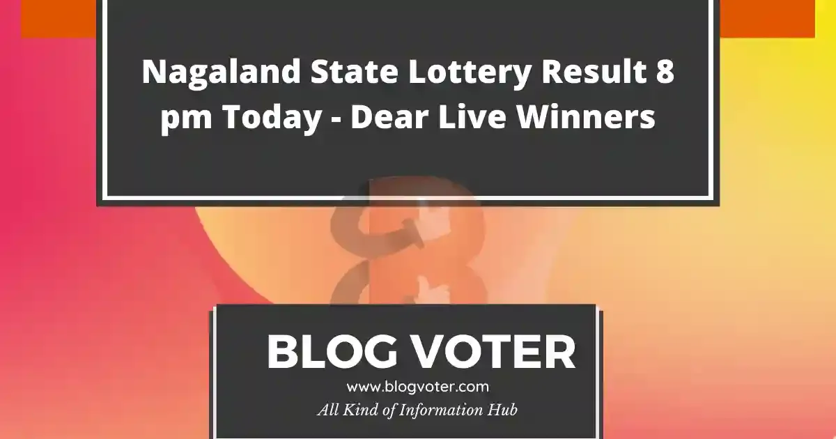 Nagaland State Lottery Result Today 8pm