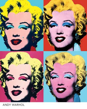 Marilyn de Warhol, imagen utilizada en el ensayo de arte Marilyn, Andy Warhol y Walter Benjamin realizado por Juan Sánchez Sotelo para la Academia de dibujo y pintura Artistas6 de Madrid.