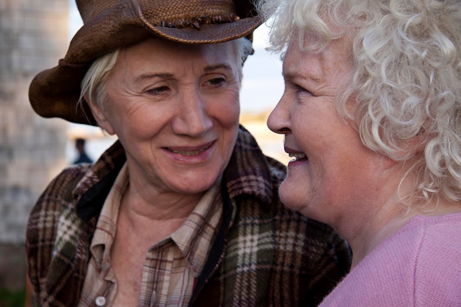 Olympia Dukakis and Brenda Fricker in Cloudburst