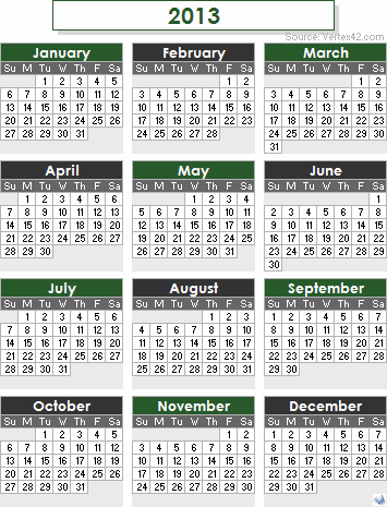 World Of Village 2013 Calendar
