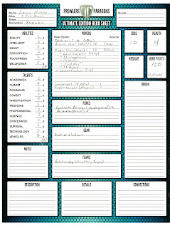 Larina character sheet