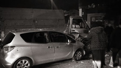  شاب مخمور يقتل بسيارته صاحب شاحنة مركونة قرب سينما النصر في حادثة مميتة