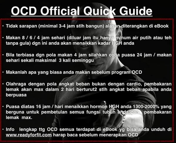 Diet OCD Ala Deddy Corbuzier