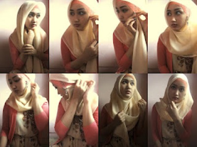 Gambar Tutorial Pakai Jilbab