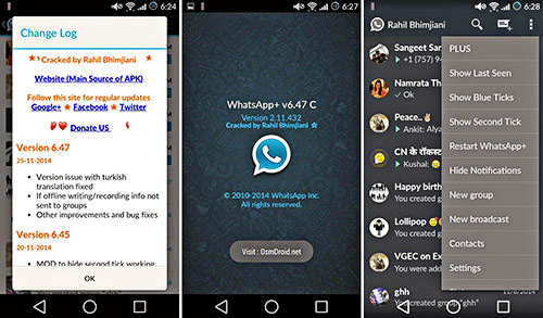EXACT TIME OF READING SEND MESSAGE USING WHATSAPP