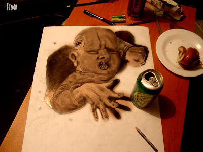 Unbelievable 3D Drawings by 17-year-old Fredo