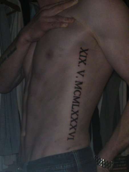 Roman Numeral Tattoos