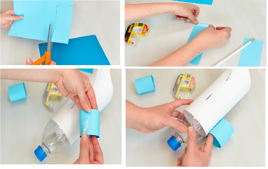  Cara  membuat  mainan pesawat tempur dari  botol  bekas 