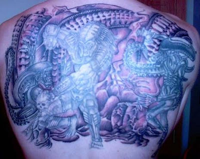 Alien VS Predators Tattoo Designs