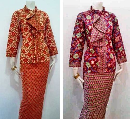  25 model baju  batik  pramugari  berjilbab lengan panjang 