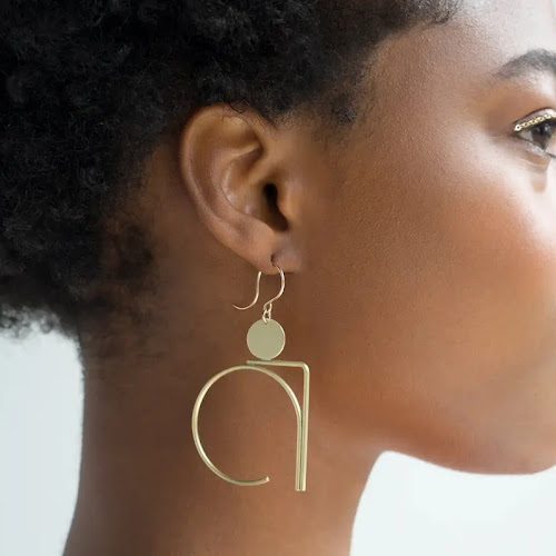 Minimalist Art Deco Inspired Jewelry by LGreenwaltJewelry