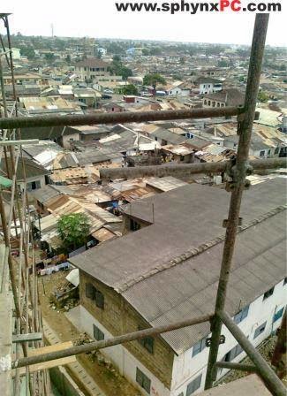 BIRDS EYE VIEW OF SOME PARTS OF ACCRA GHANA PHOTOS IMAGES