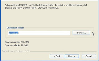 Directory install XAMPP