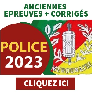 Epreuves Concours Police